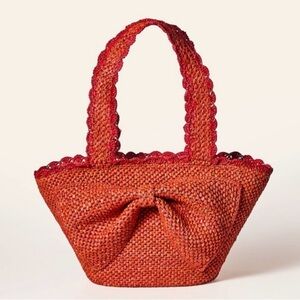 Kate Spade New York X Target Raffia Bow lTote Bag (Red)